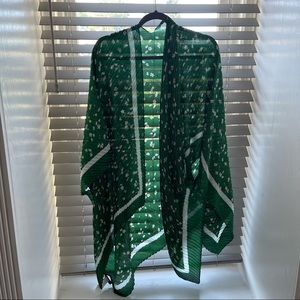 BANANA REPUBLIC GREEN KIMONO ONE SIZE